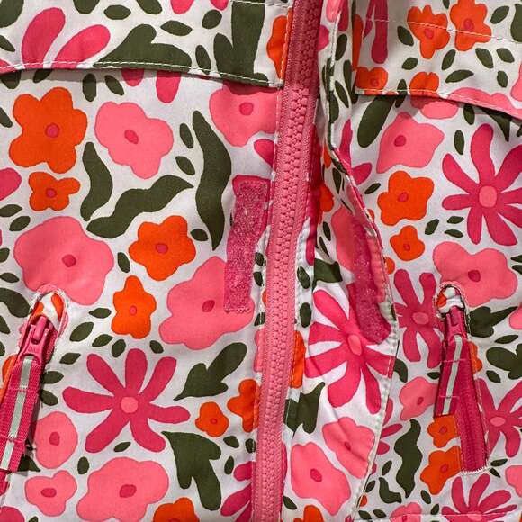 Cat & Jack Baby Toddler Pink Floral Winter Hooded Jacket Size 18M - Picture 3 of 7